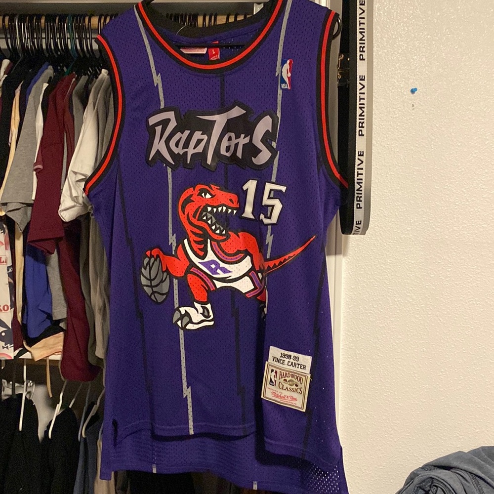 Mens Toronto raptors Vince Carter Mitchell & ness jersey